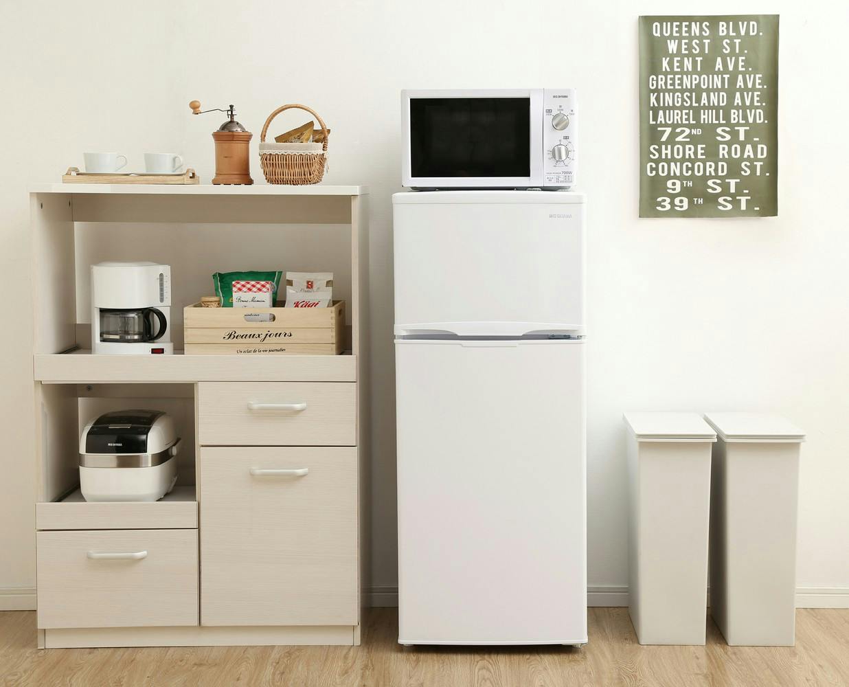 アイリスオーヤマ 冷凍冷蔵庫 118L IRSD-12B-W ホワイト 一人暮らし