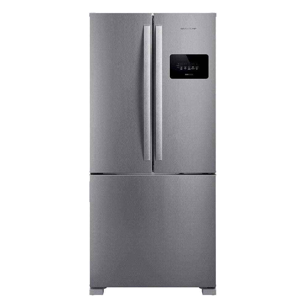 Geladeira toshiba french door convertzone frost free inox 638l gr