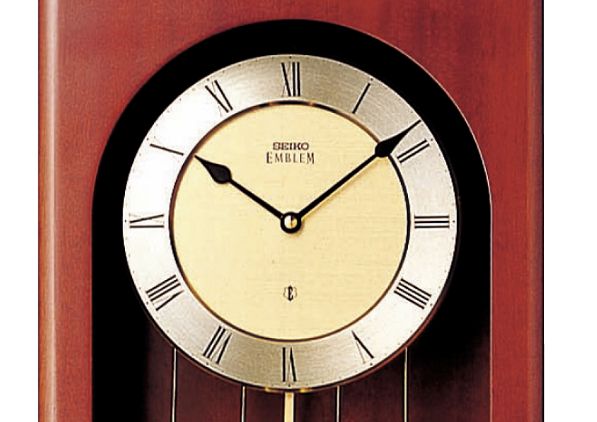 報時振り子時計エンブレム セイコー SEIKO振り子時計 HS430B/時計