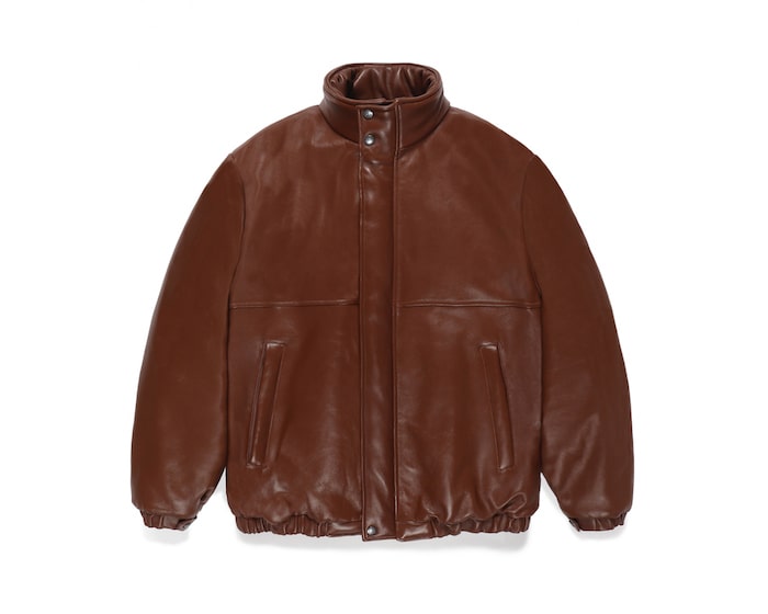 WACKO MARIA(ワコマリア)｜LEATHER PUFFER JACKET ( TYPE-1 ) ｜正規