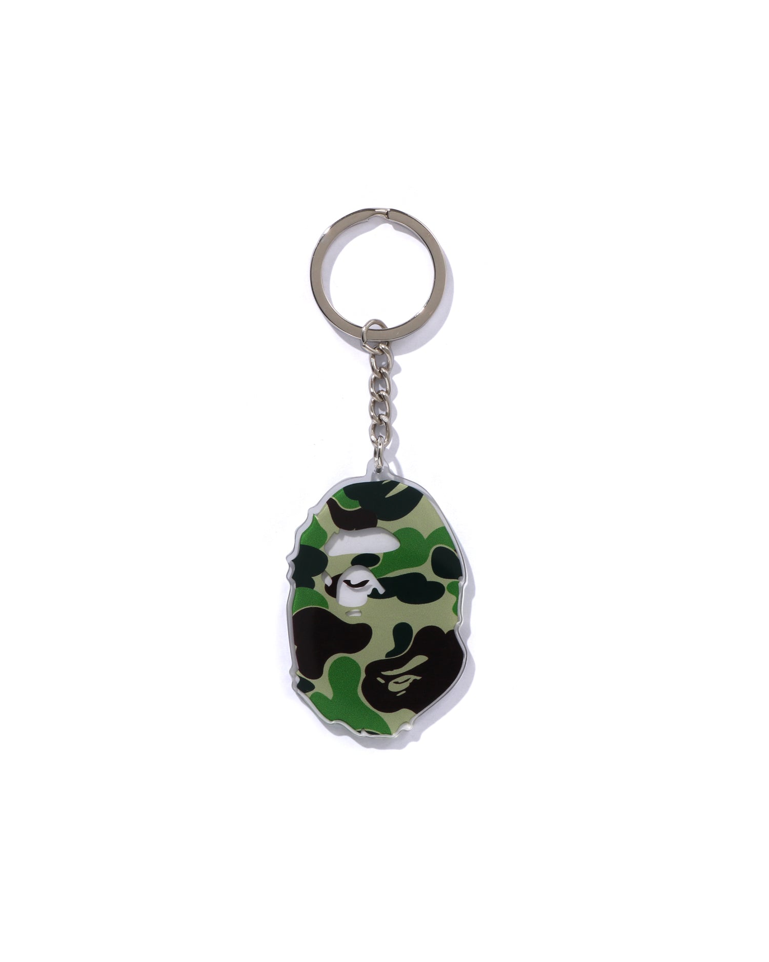 A BATHING APE® Abc Camo Ape Head Acrylic Keychain | Bape official