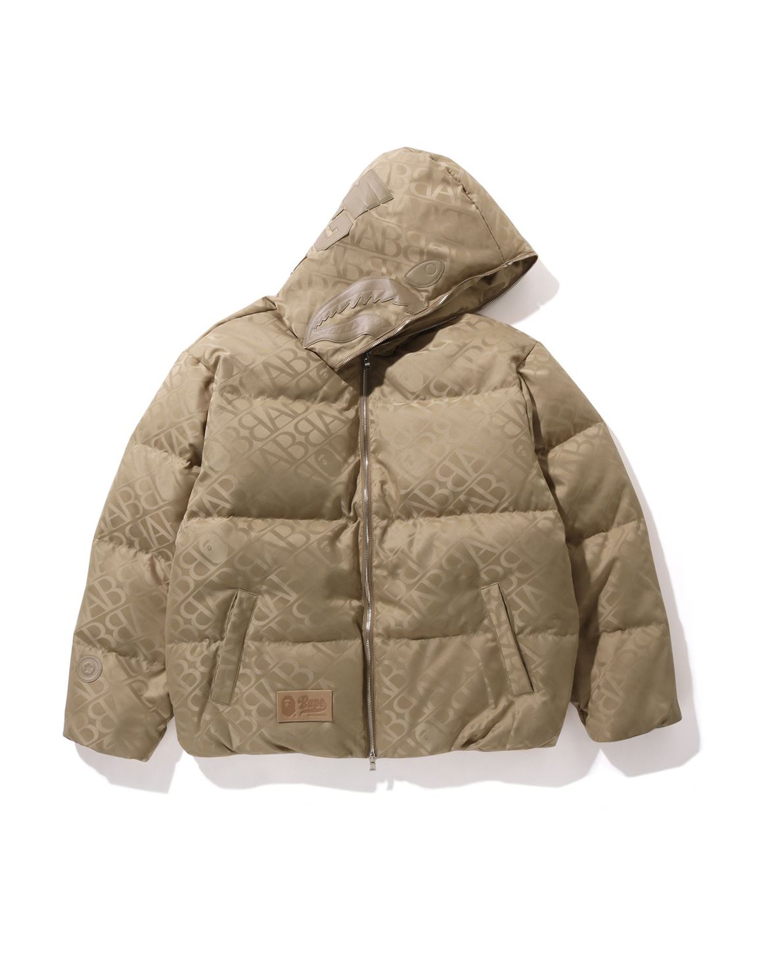 A BATHING APE® Sport Monogram Shark Hoodie Puffer Down Jacket