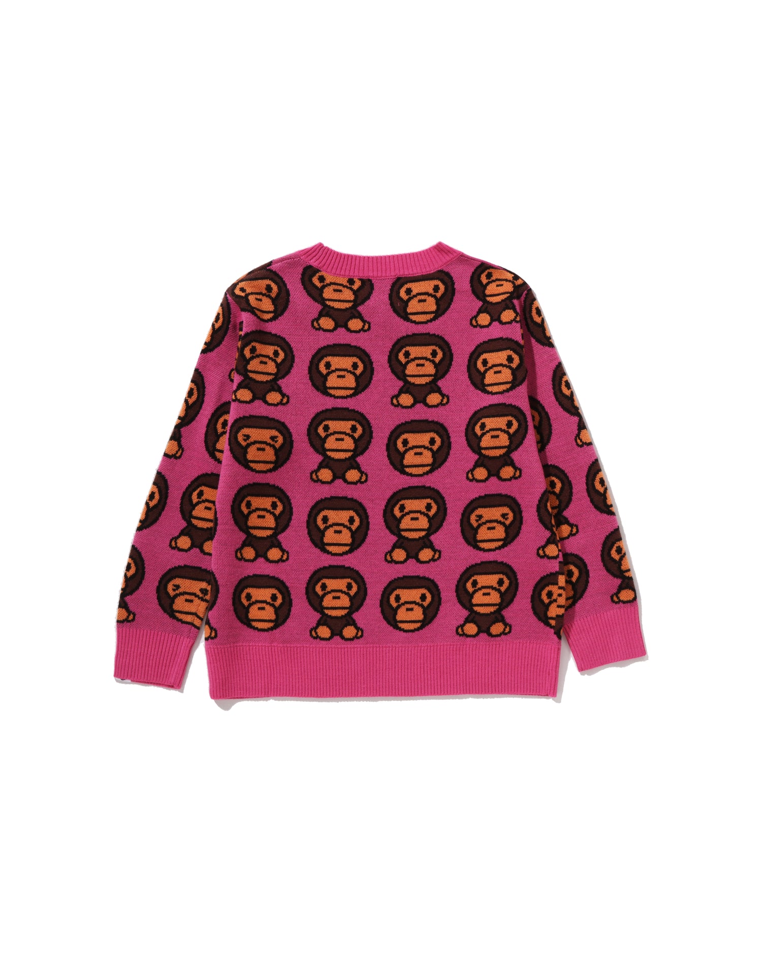 A BATHING APE® Kids Baby Milo Pattern Knit Sweater | Bape official