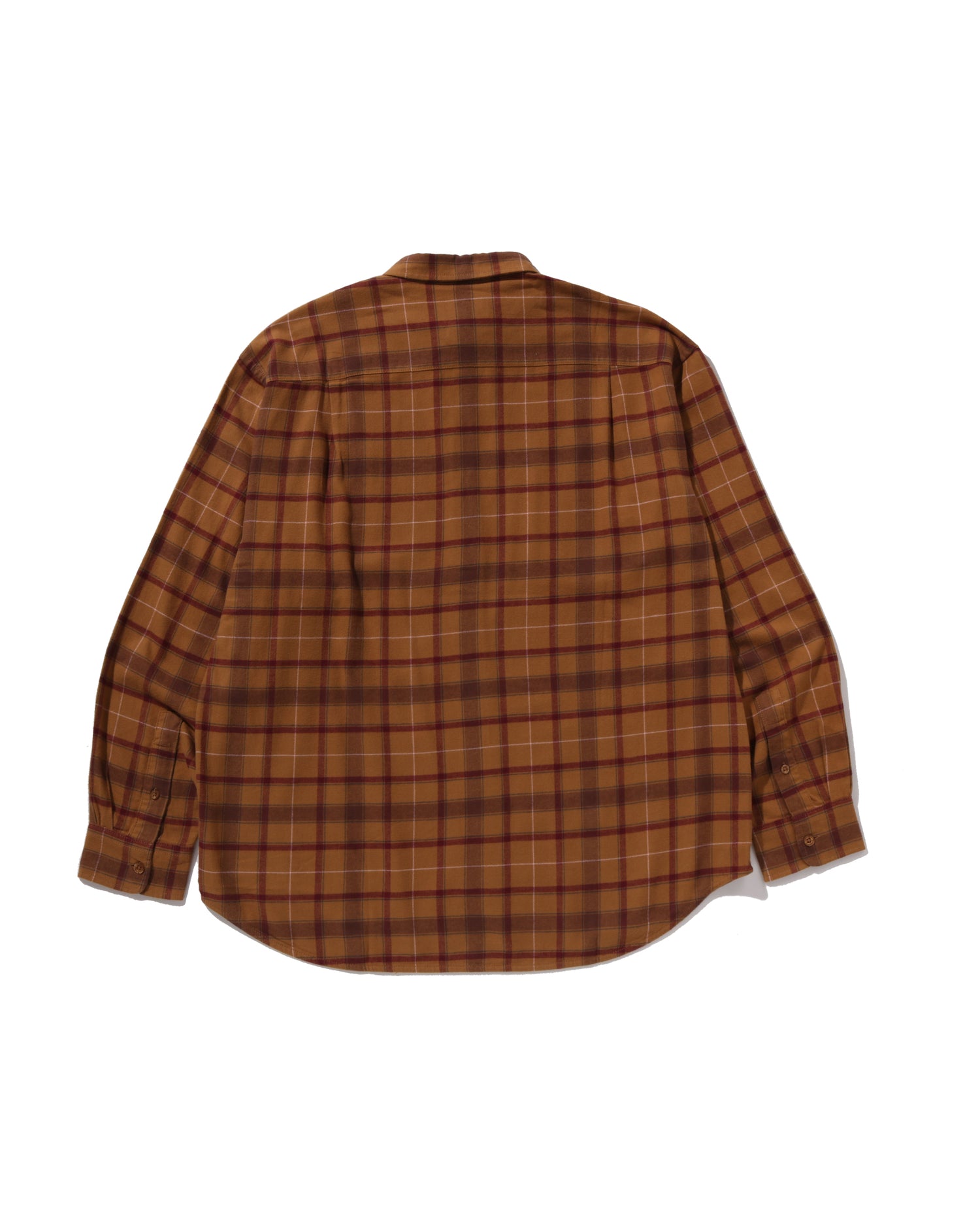 A BATHING APE® One Point Flannel Check Ls Shirt | Bape official