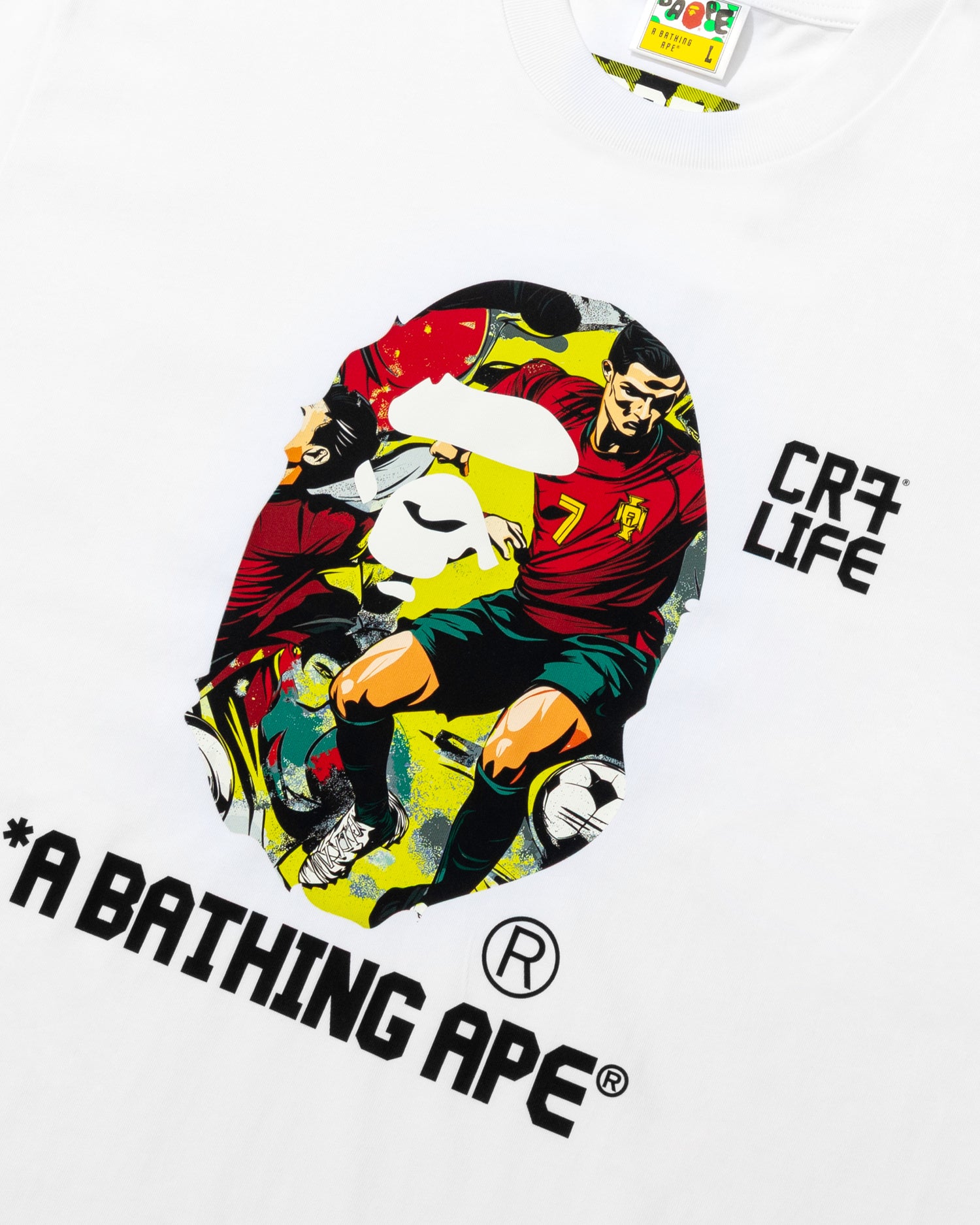 A BATHING APE® BAPE X Cr7 Life Graphic A Bathing Ape Relaxed Fit