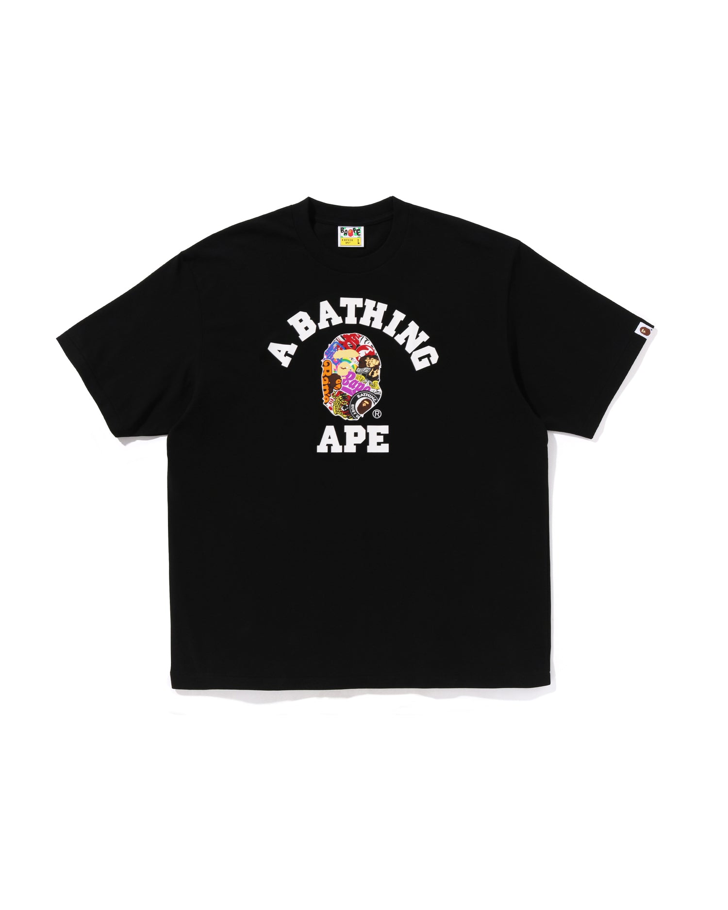 A BATHING APE® Multi Logo College Relaxed Fit Tee | Bape official