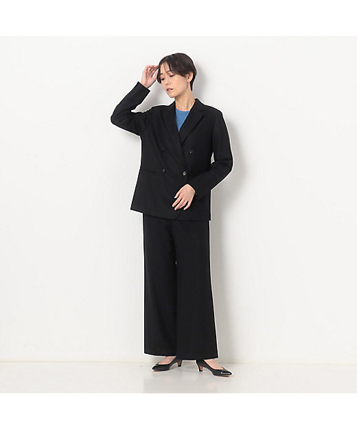 セットアップ対応】2WAYストレッチフラノ ダブルブレスト