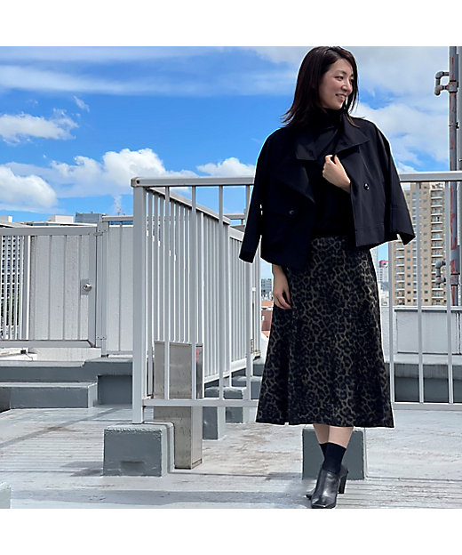 レオパード柄 フレアスカート（0113FA03） | COMME CA (Women