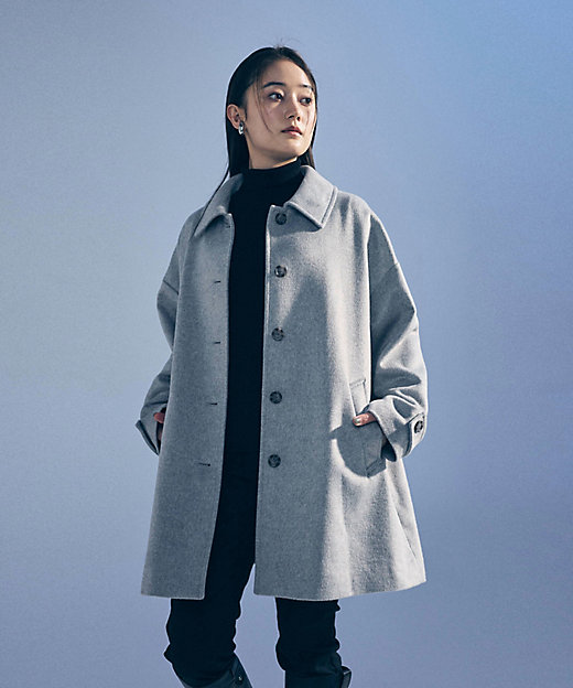 ウール混ビーバー ステンカラーコート（1226WI03） | COMME CA