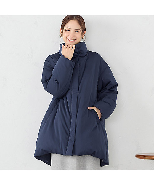 リサイクルタフタ 撥水加工 オーバーサイズ ダウンコート