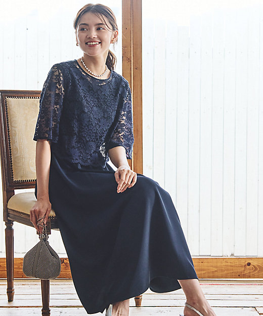 2WAYレースブラウス付き ワンピース（1231OG01） | COMME