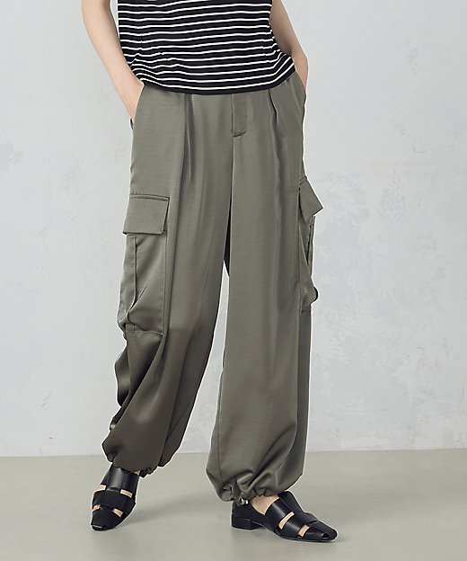 ポリエステルマットサテン カーゴパンツ（1252PK06） | COMME