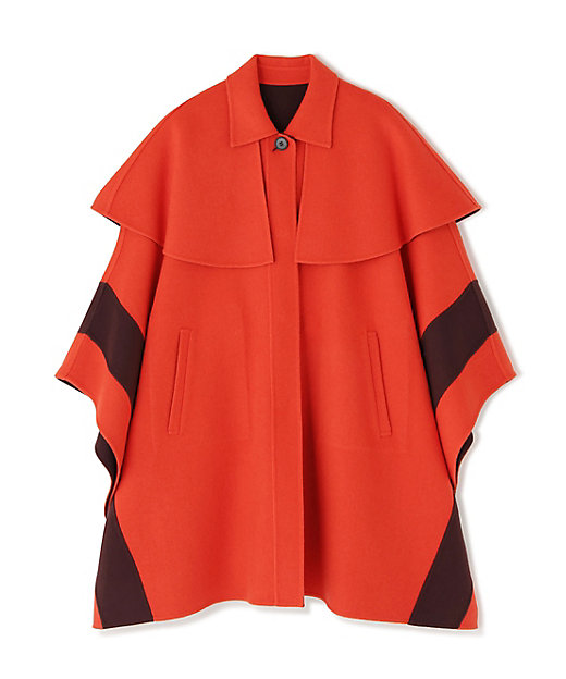 ◇Ca混2TONEリバーケープコート（5315252102