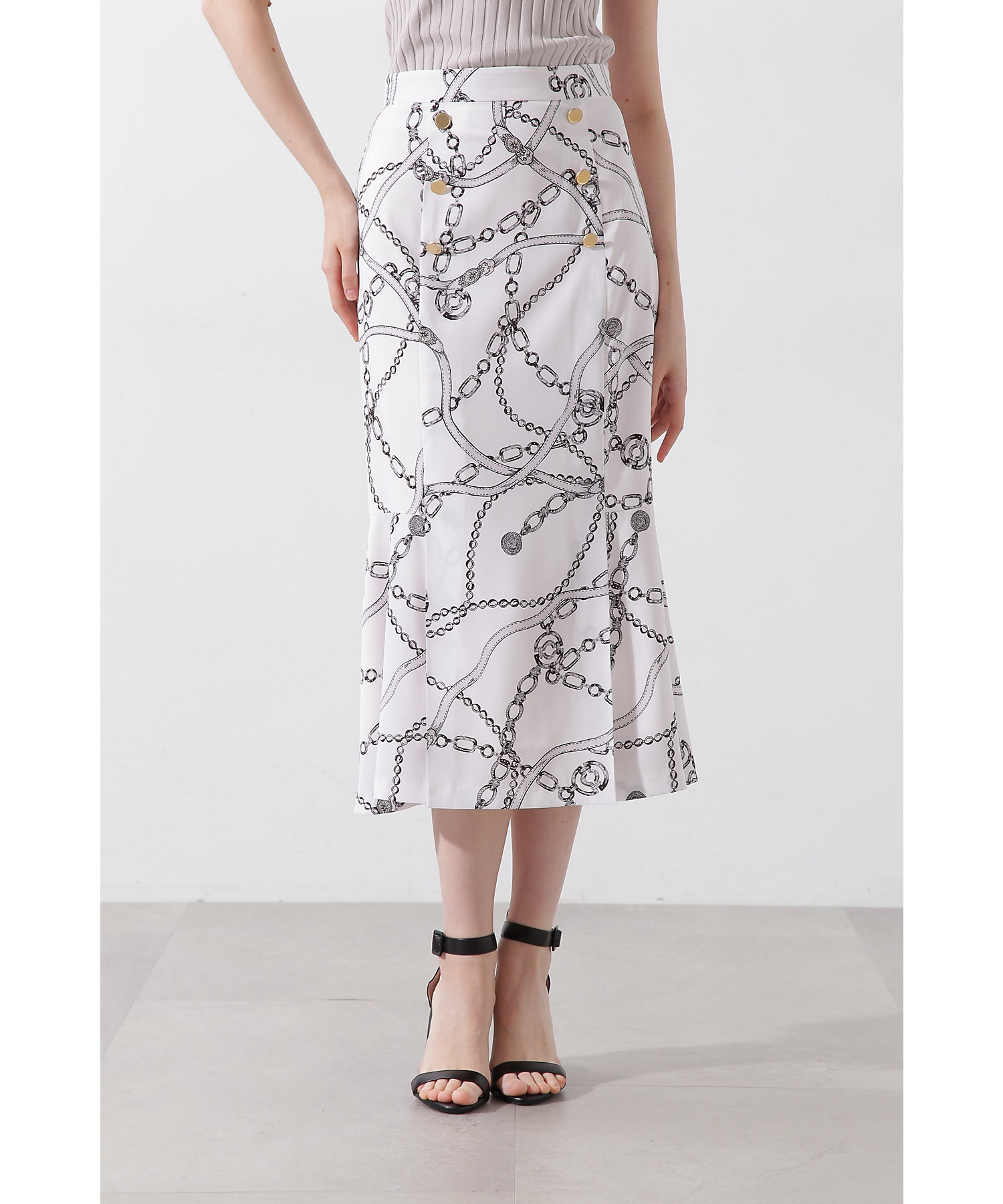 ◇チェーンプリントスカート（0315120216） | PINKY&DIANNE