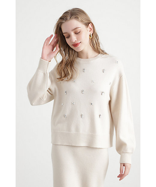 ◇ビジューニットプルオーバー（0315170214