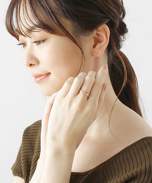 K10ダイヤモンド Xリング（2001599540） | COCOSHNIK