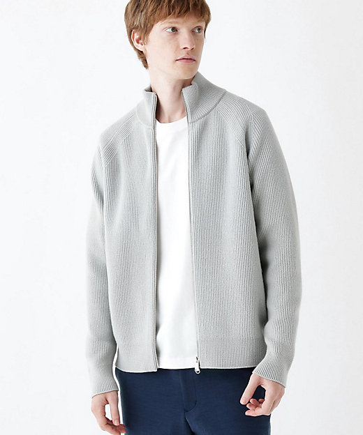 THE FLAGSHIP】フレンチメリノ 畦編 ドライバーズニット