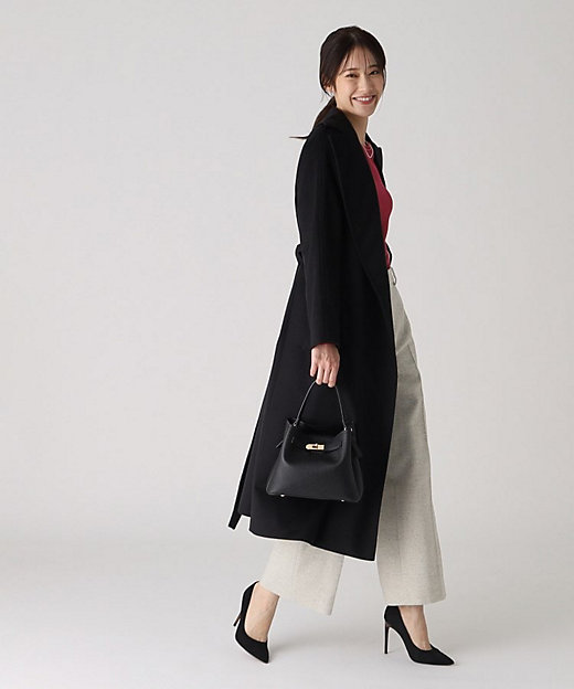 ◇【カシミヤ100％／日本製】大人のリラックス感あるガウンコート