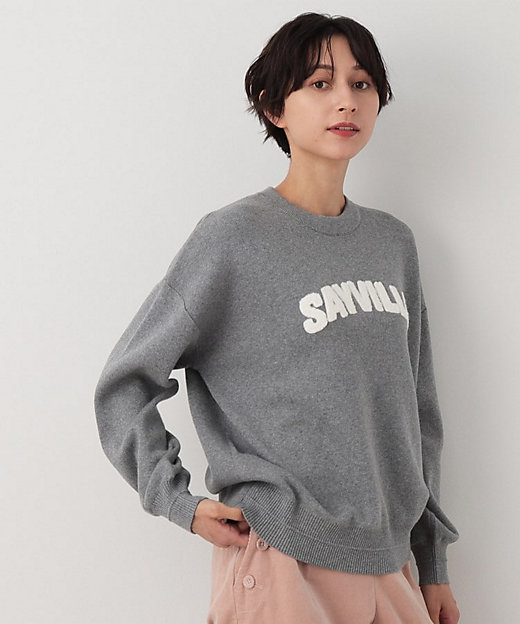 洗える】サガラ刺繍ロゴニット（XS～L）（2002348914