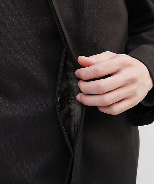 ダウンライナー付き】メランジ ステンカラー コート