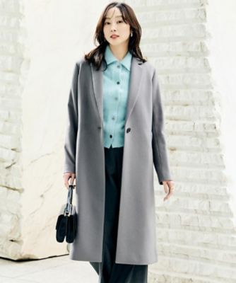 スタイリッシュ／オンオフ兼用】ウールチェスターコート