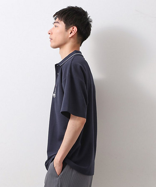 サガラ刺繍半袖ポロシャツ 【洗濯機OK／ユニセックス