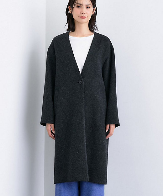 軽量／ウール混】ライトフォルム ロングコート（2002526926