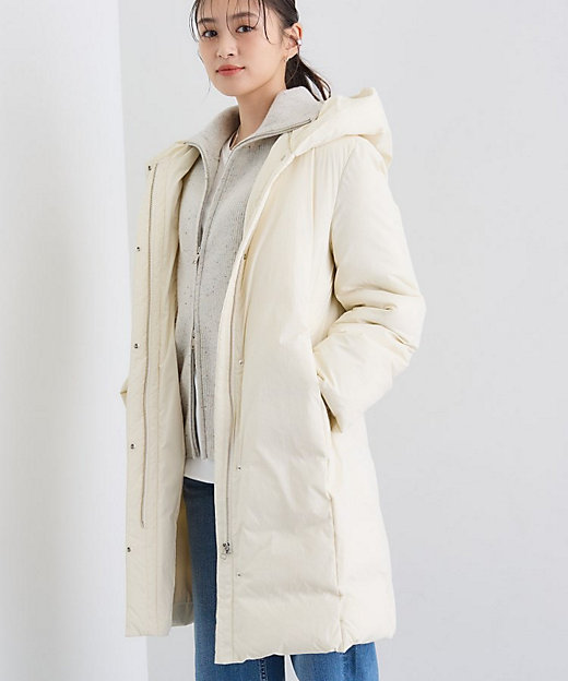 撥水／洗える】ステッチレス ロングダウンコート