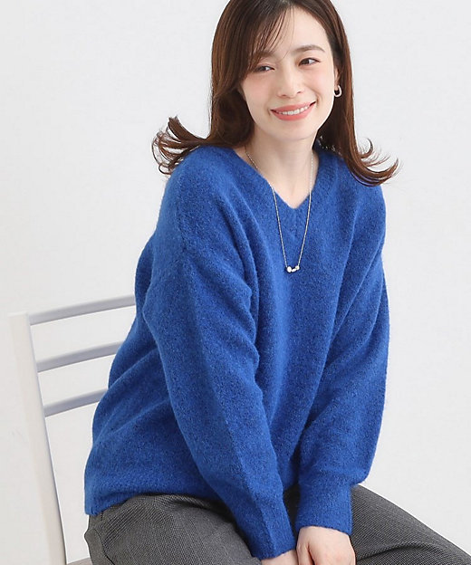 ふわふわVネックニット（2002547125） | SHOO LA RUE
