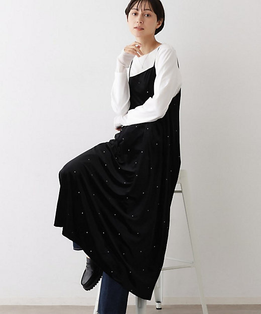 前後2WAY／洗える】ベロアワンピース（2002541596