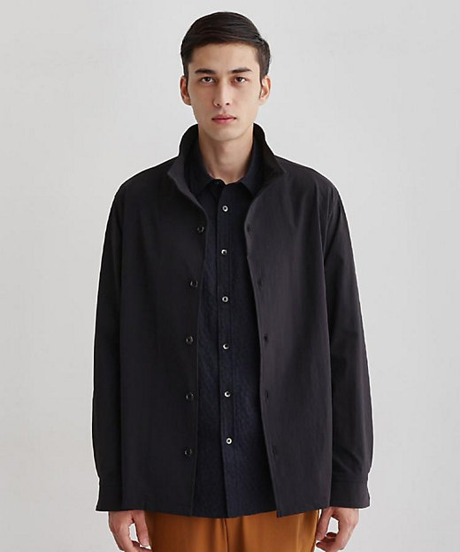 3D ナイロン ストレッチ】スタンドカラー シャツブルゾン