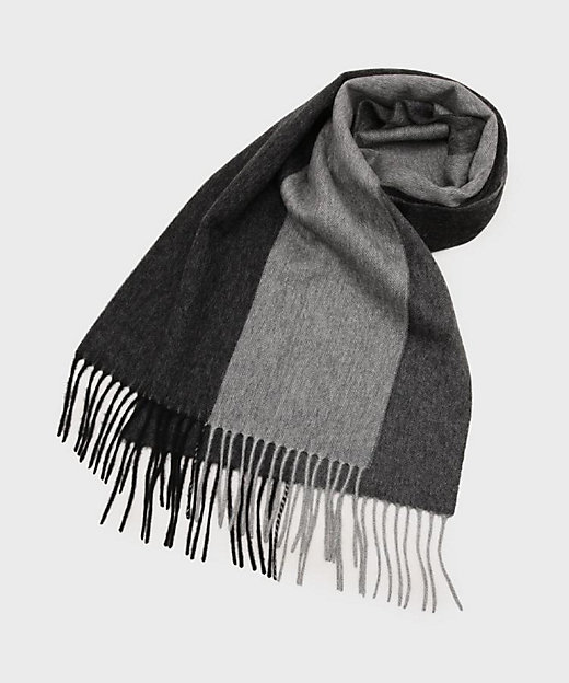 洗えるカシミヤ】ピュアカシミヤ 4面パネルマフラー