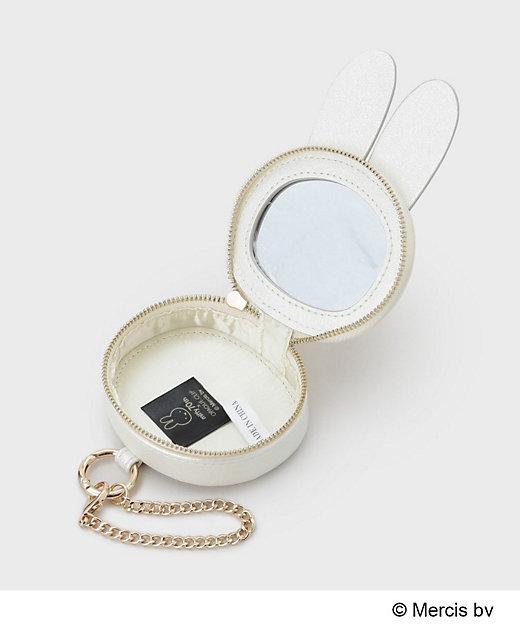 コラボ】miffy x OPAQUE．CLIP ミラー付き合成皮革