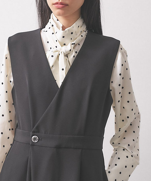 オケージョン／セレモニー／セットアップ可能】ダブルクロスサロペット