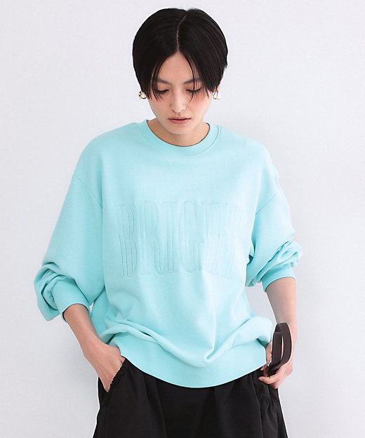 ロゴ刺繍裏毛トップス【洗濯機OK】（2002590103