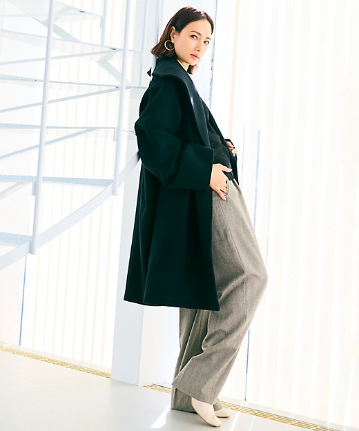 WEB限定】BORNIOL ／ ビックカラーコクーンコート