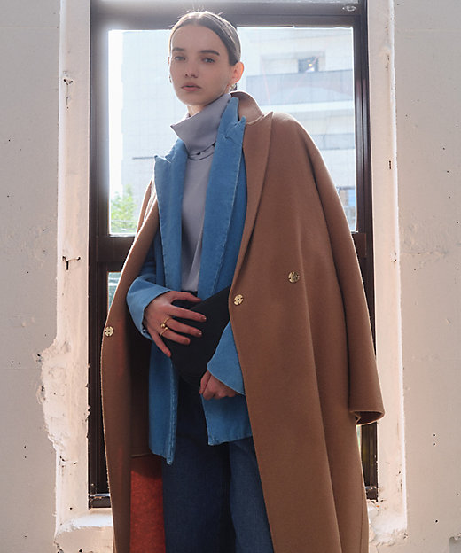 ZION ／ ウールロングチェスターコート（COCWGW0500