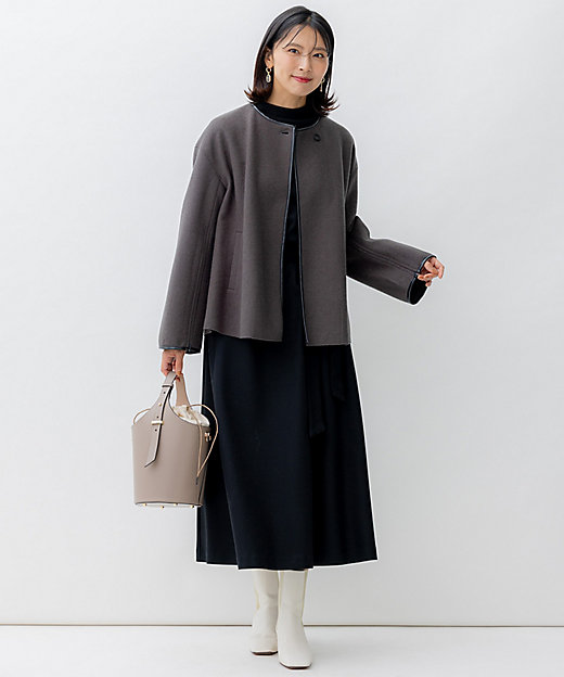 コンプレストパイル ノーカラー アウター（JKWOSW0432