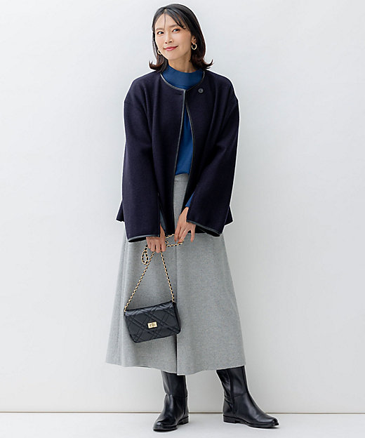 コンプレストパイル ノーカラー アウター（JKWOSW0432