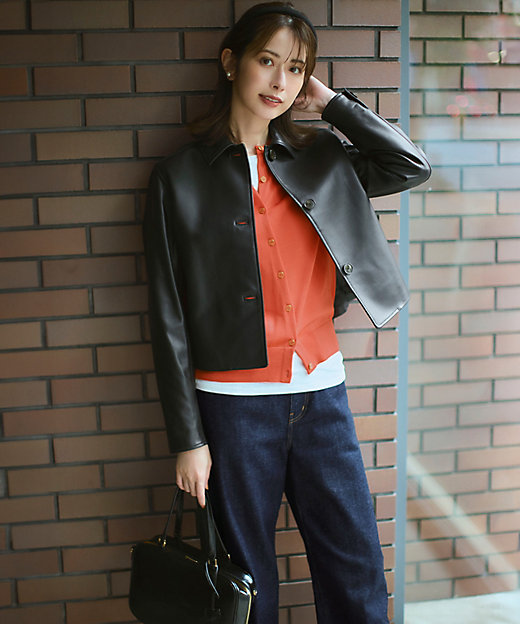 ラムレザー ステンカラー ジャケット（JKWWGA0304） | 23区