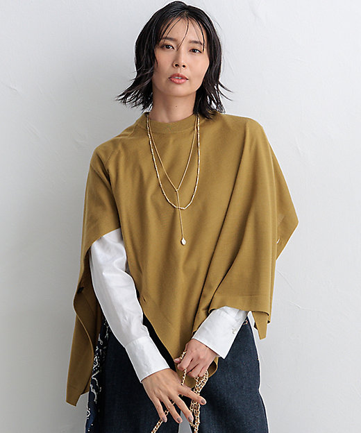 洗える】コンパクトウール ポンチョ（KRWWCA0359） | 23区 L