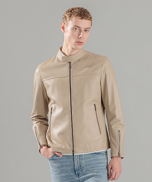 ライトラムナッパ レザー シングルライダース（LWJHGS0001