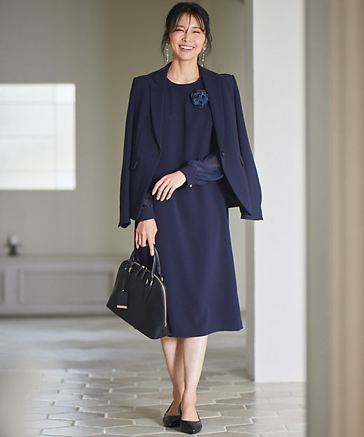 セットアップ対応】トリアセダブルジョーゼット シフォンスリーブ