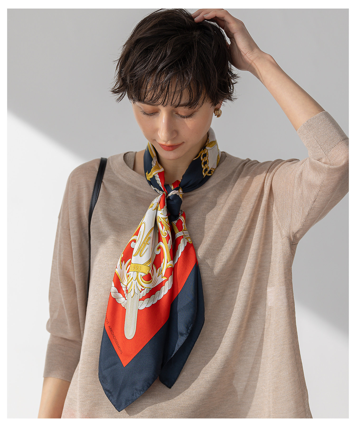 スクエア シルク スカーフ（SF3DGS0201） | 23区 (Women