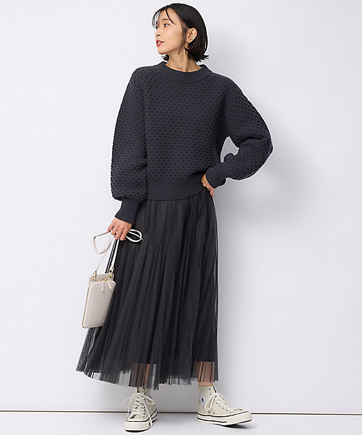 洗える】チュール プリーツ スカート（SKWOCS0012） | 23区