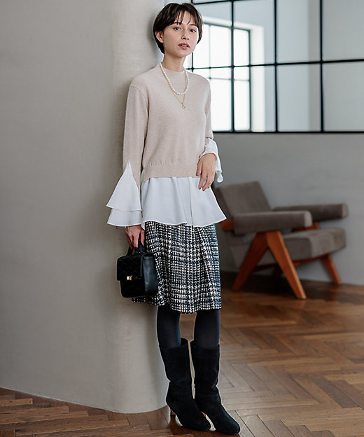 Oggi掲載】ファンシーツイード スカート（SKWOCW0520