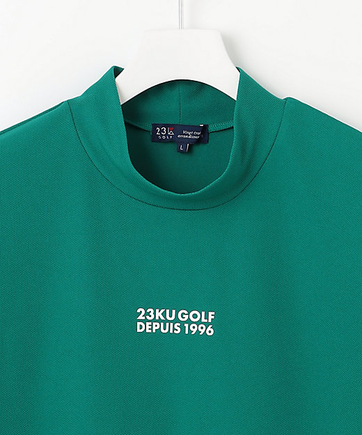 MEN】【吸水速乾／UVカット】ストレッチメッシュモックネック