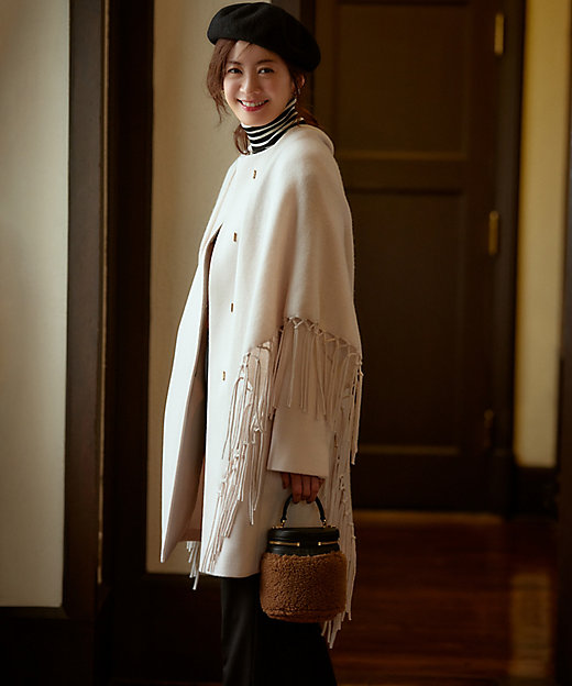 ウールカシミヤ トライアングル ストール（ZZ3DSW0551