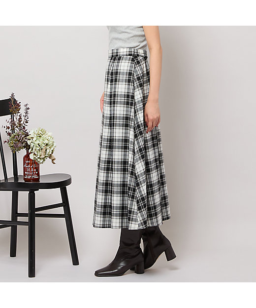 セットアップ対応】Aラインチェック柄スカート（56046501