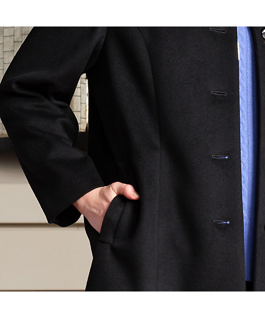 Selection】ピュアカシミヤ ステンカラーコート